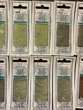 Madeira Silk Embroidery Floss Assorted Lot of 10
